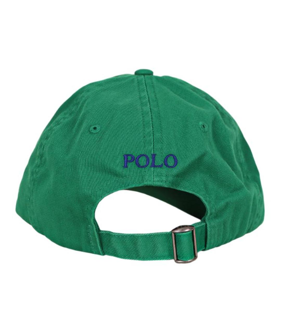 POLO RALPH LAUREN Зеленая хлопковая кепка, фото 3