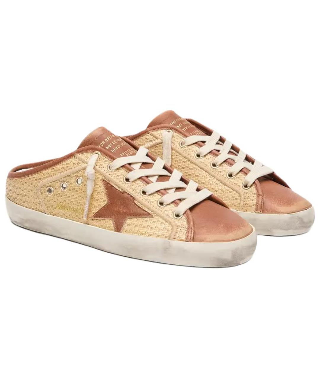 GOLDEN GOOSE DELUXE BRAND Бежевые сабо, фото 3