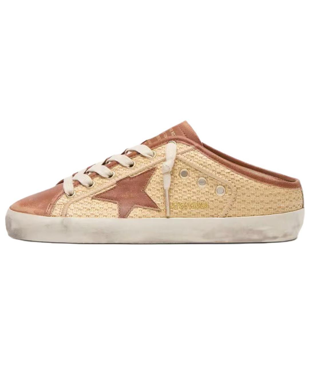 GOLDEN GOOSE DELUXE BRAND Бежевые сабо, фото 2