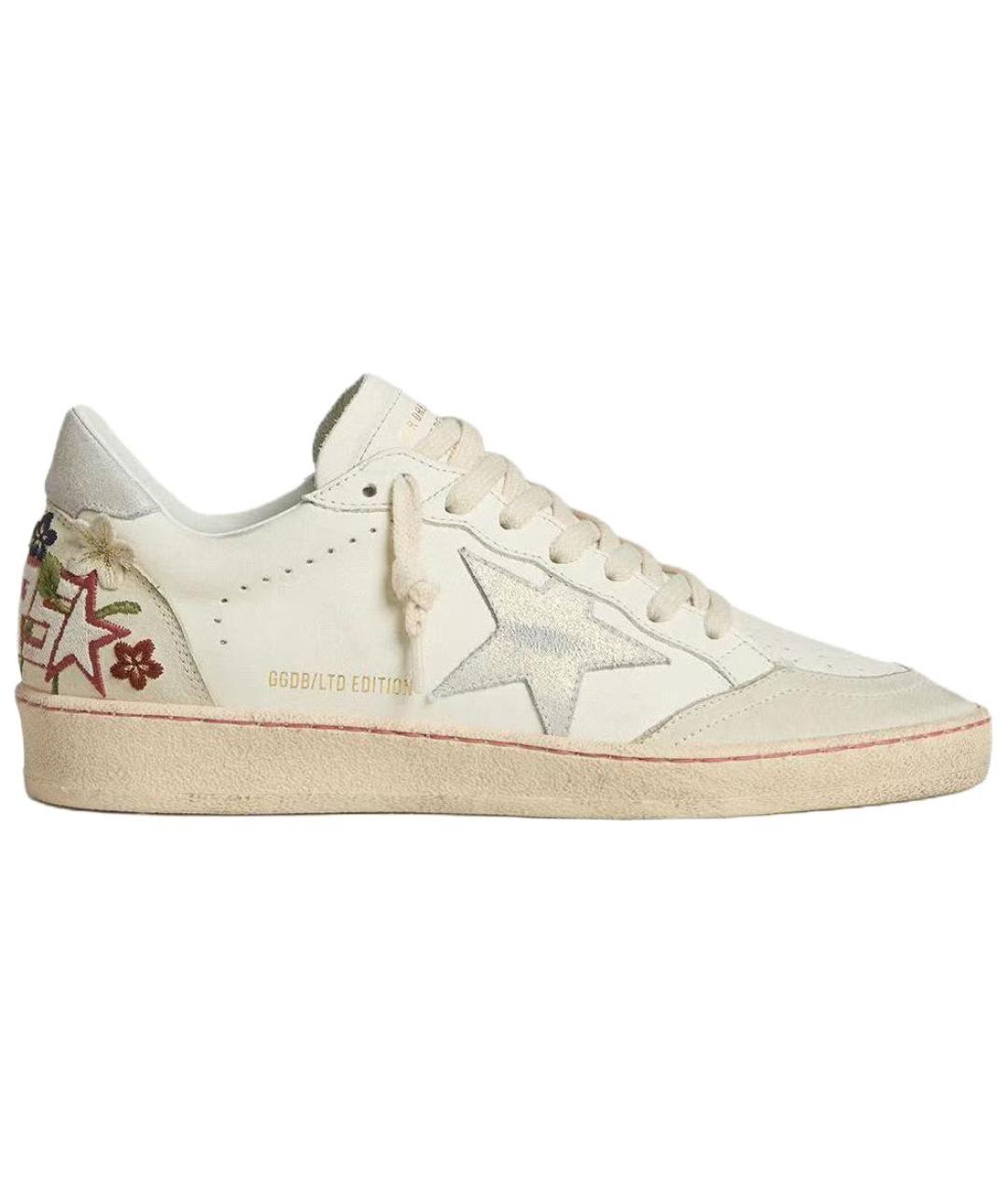 GOLDEN GOOSE Белые кожаные кроссовки, фото 1