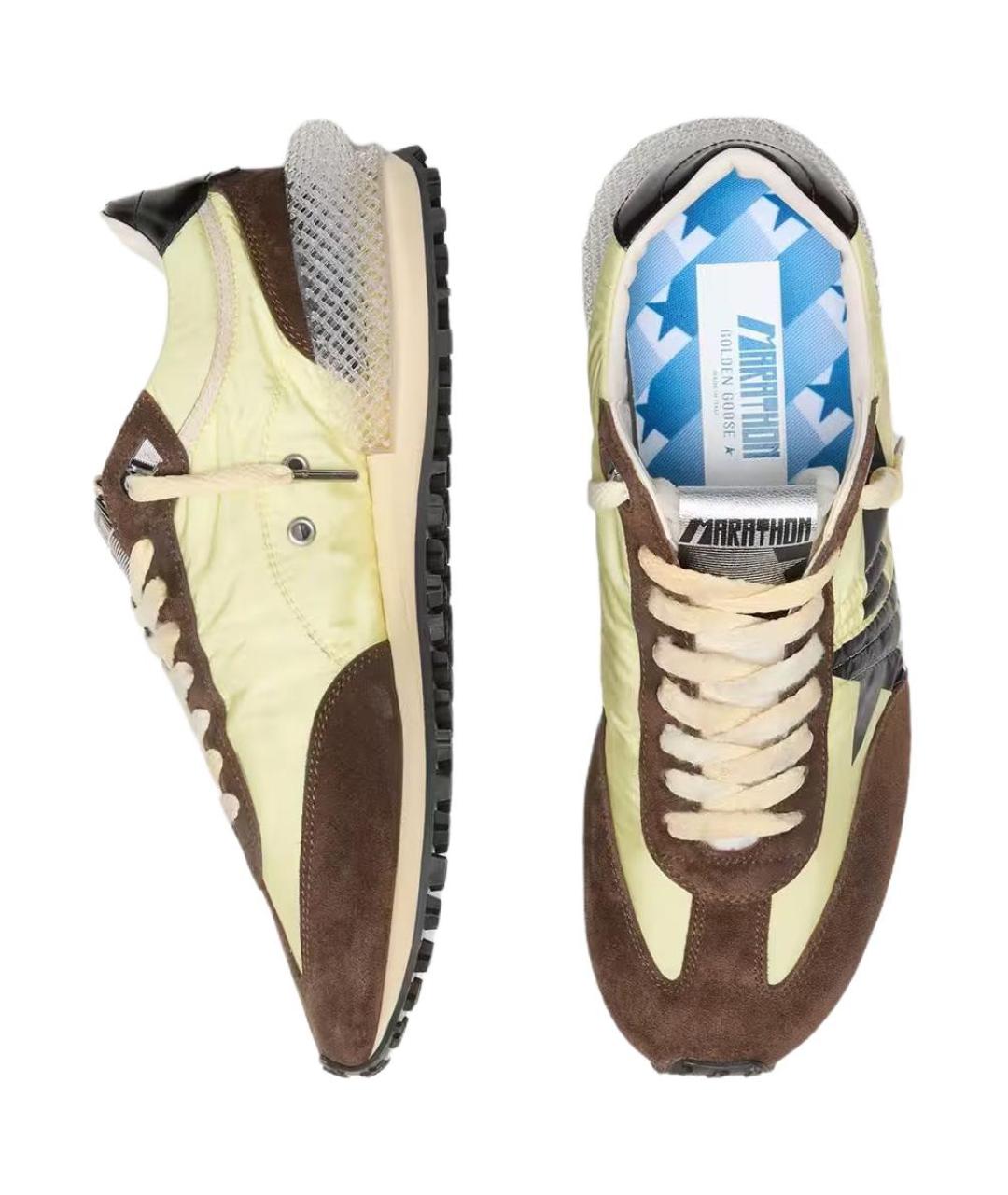 GOLDEN GOOSE DELUXE BRAND Мульти текстильные низкие кроссовки / кеды, фото 4