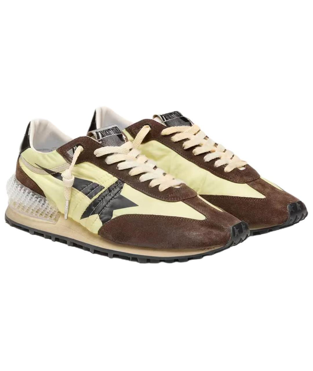 GOLDEN GOOSE DELUXE BRAND Мульти текстильные низкие кроссовки / кеды, фото 3