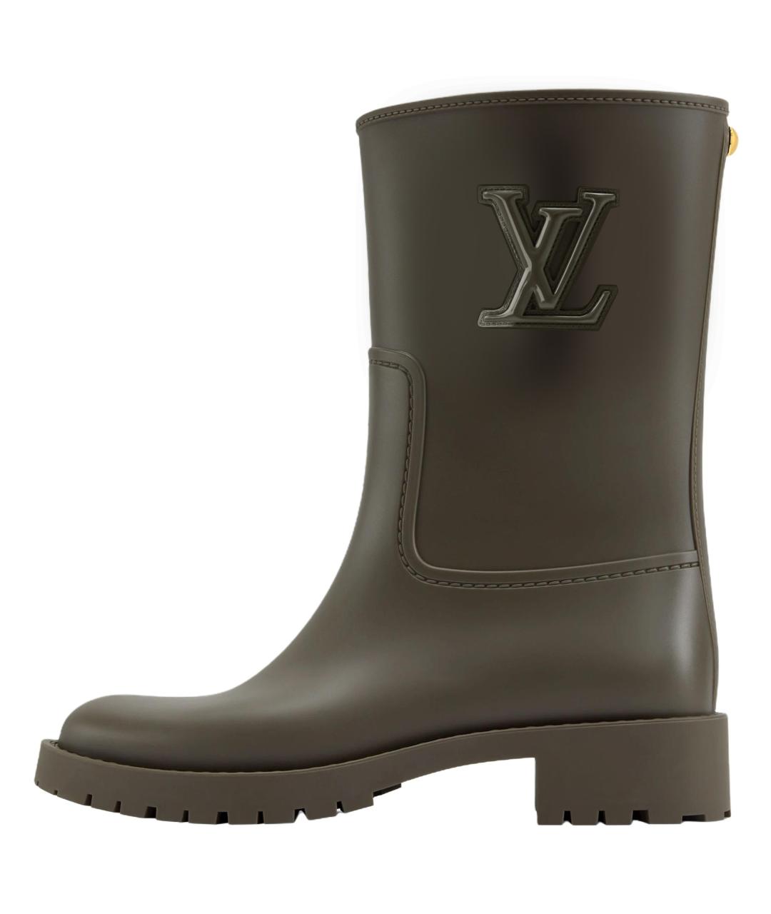 LOUIS VUITTON Коричневые сапоги, фото 2