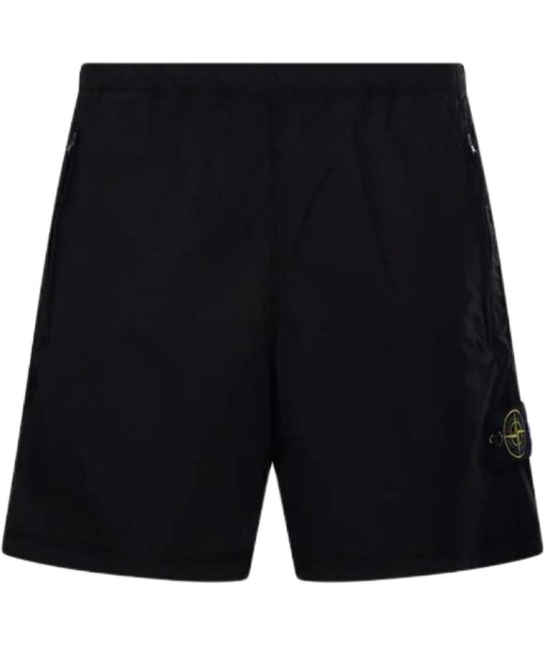 STONE ISLAND Черные шорты, фото 1