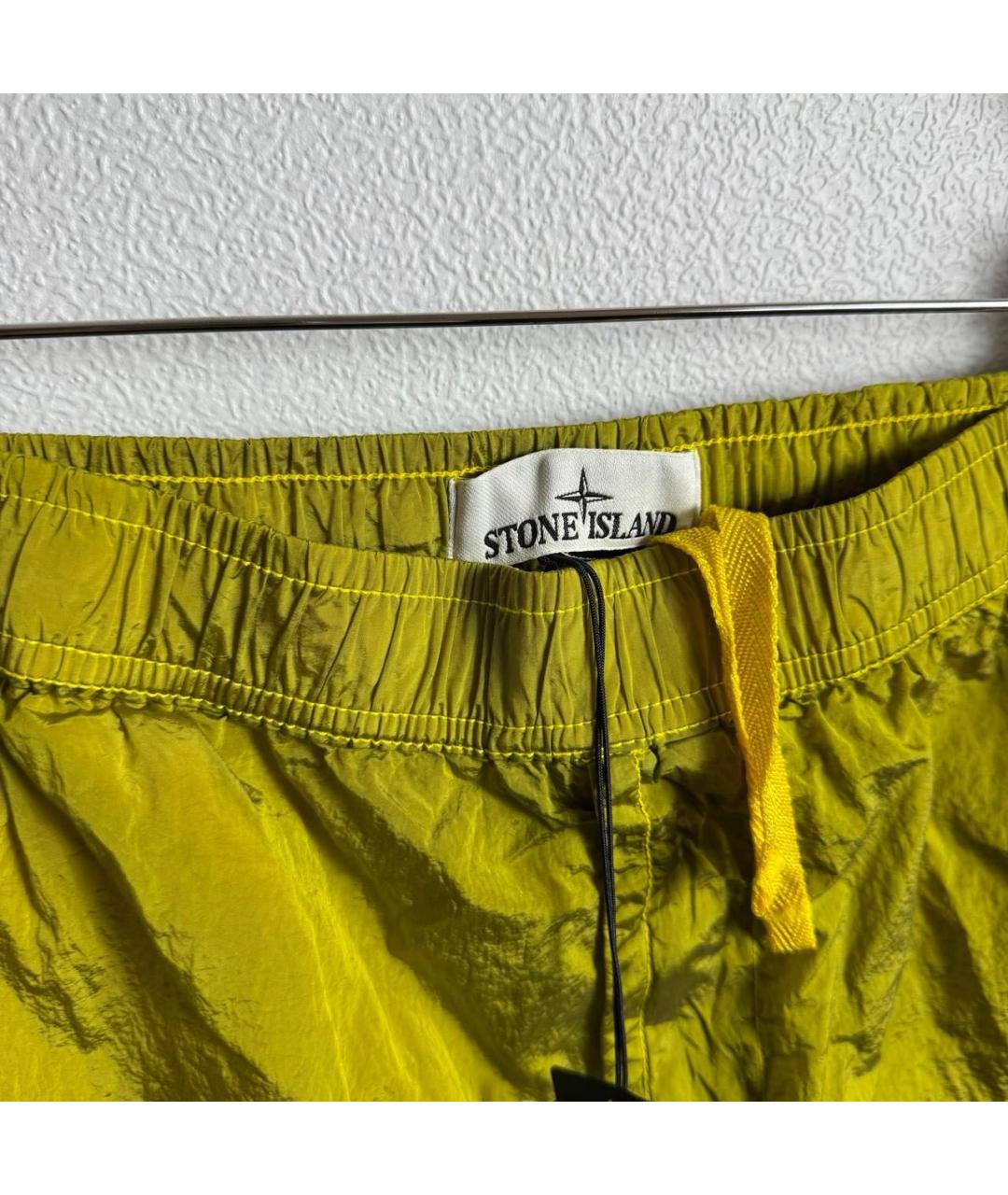 STONE ISLAND Желтые шорты, фото 4