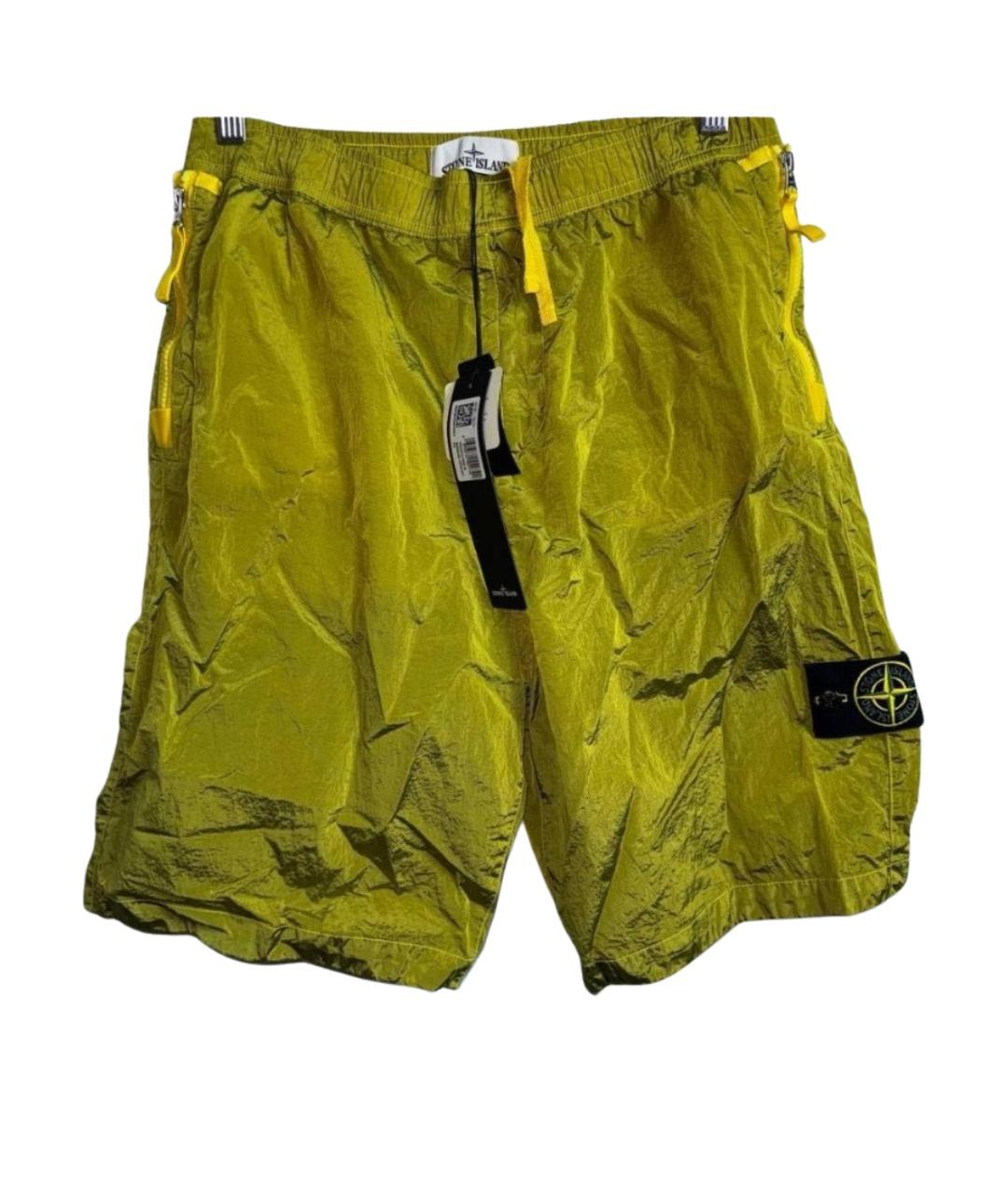 STONE ISLAND Желтые шорты, фото 1