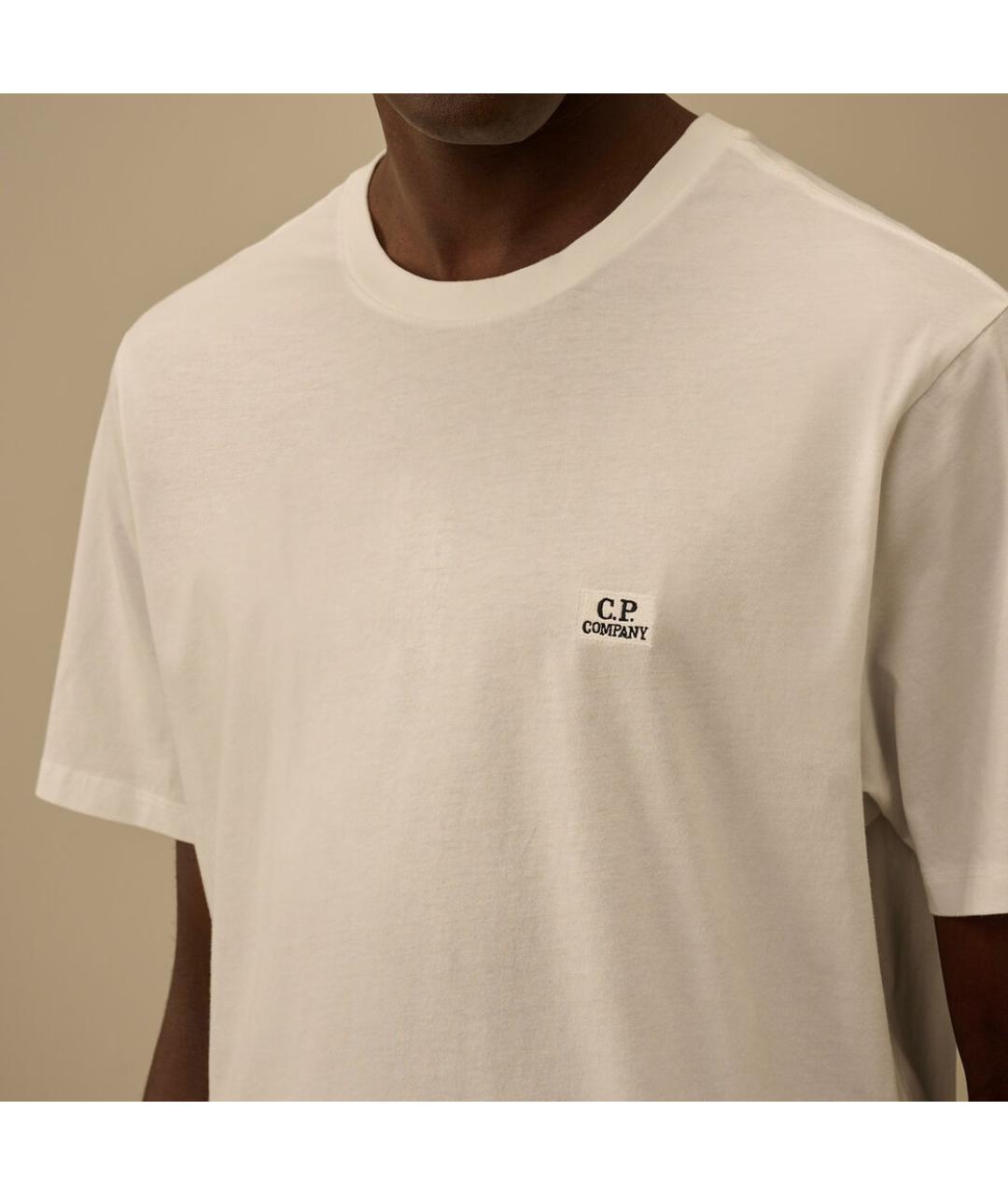 CP COMPANY Белая хлопковая футболка, фото 6
