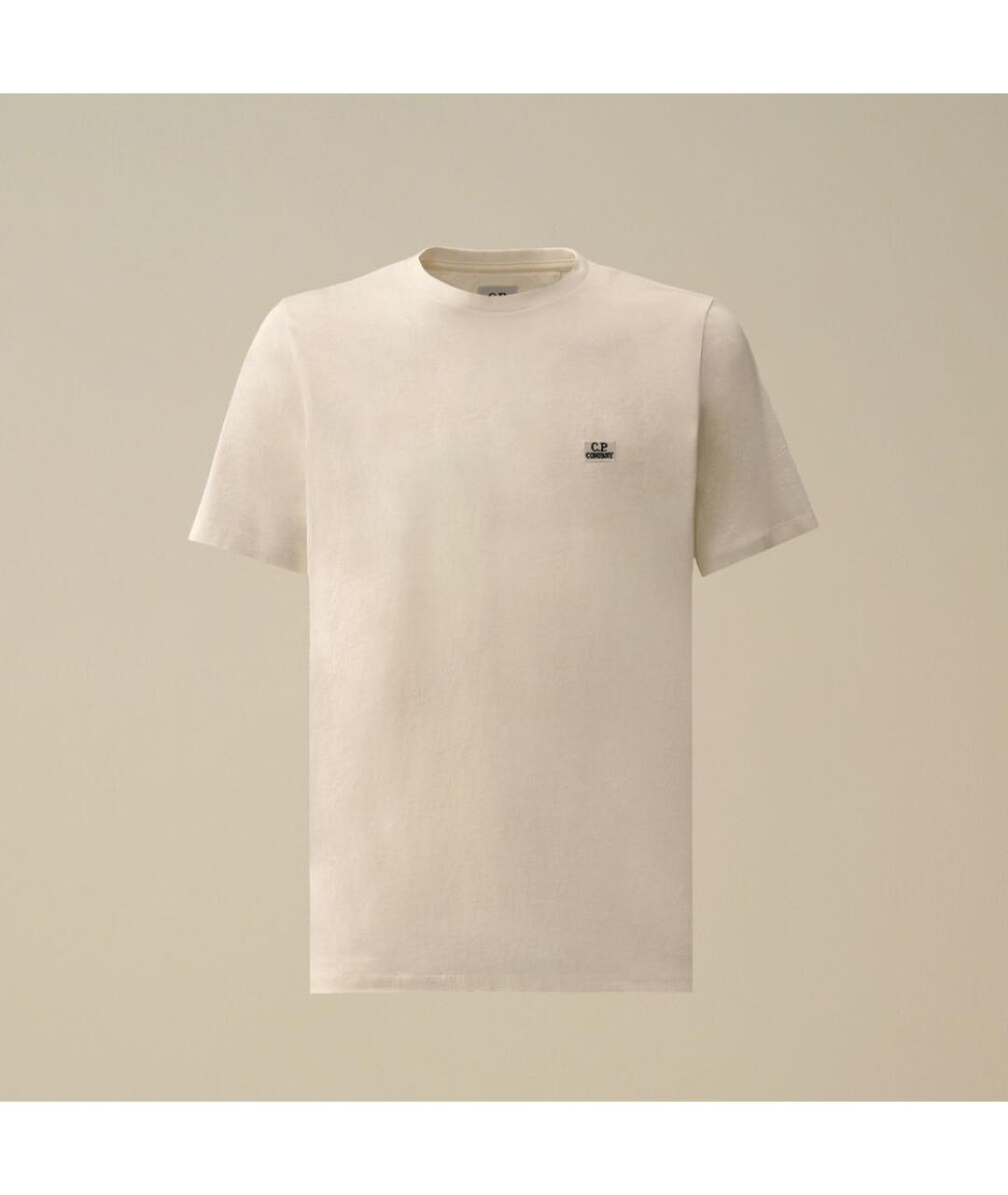 CP COMPANY Белая хлопковая футболка, фото 8
