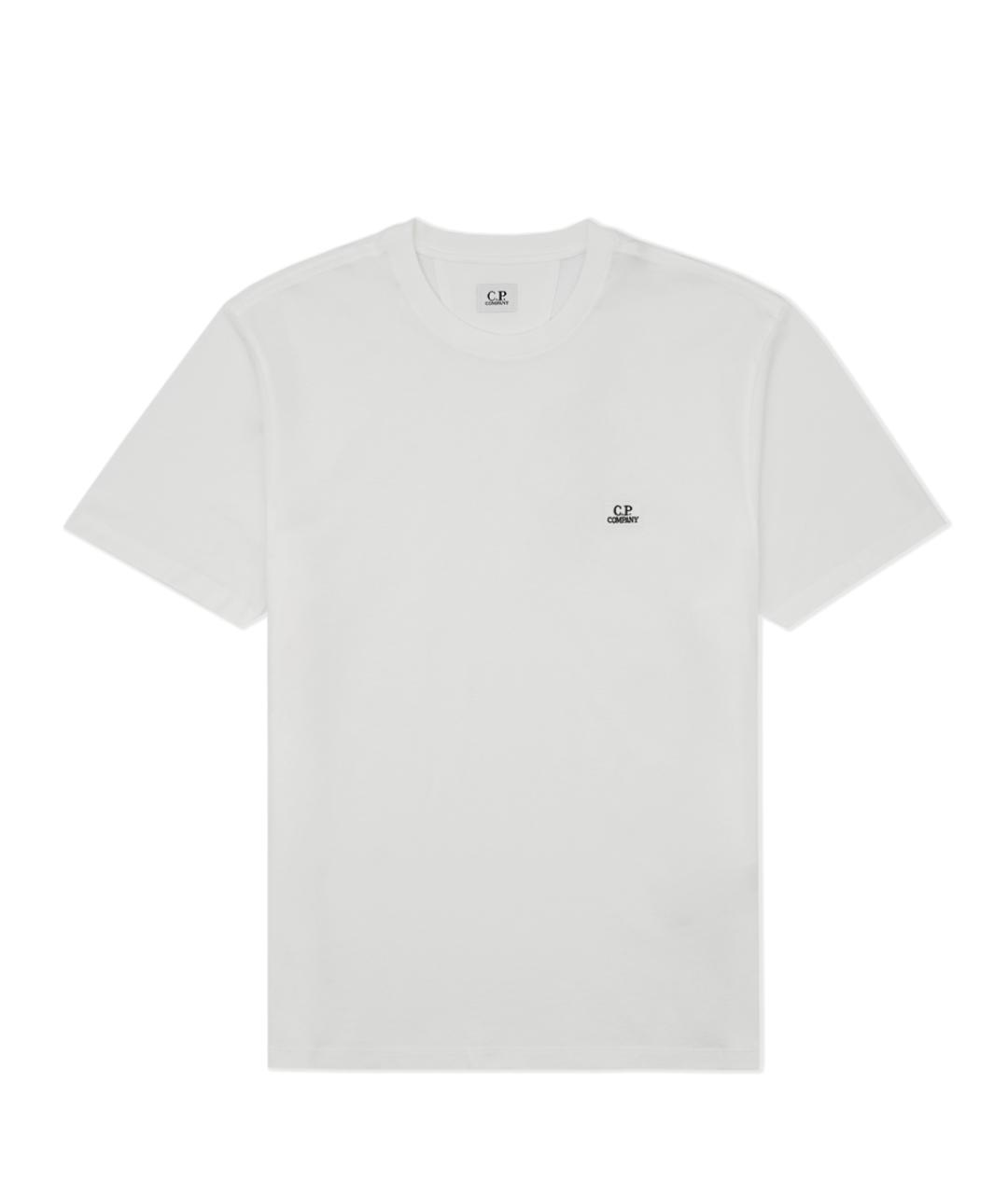 CP COMPANY Белая хлопковая футболка, фото 1