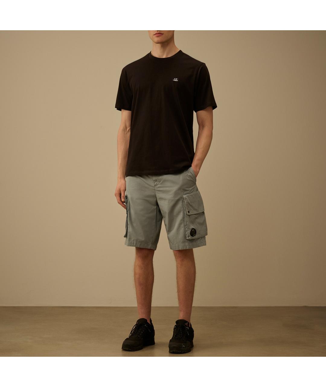 CP COMPANY Черная хлопковая футболка, фото 7