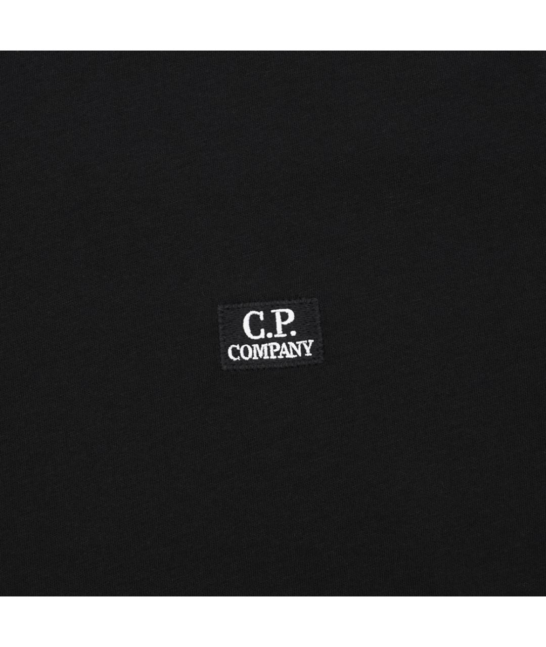 CP COMPANY Черная хлопковая футболка, фото 3