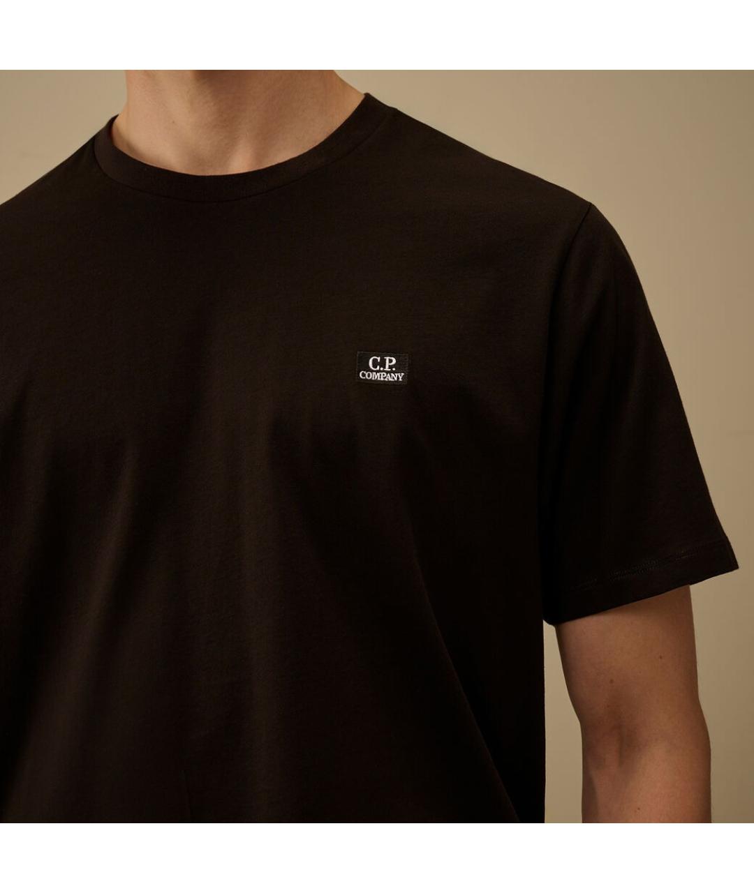 CP COMPANY Черная хлопковая футболка, фото 6