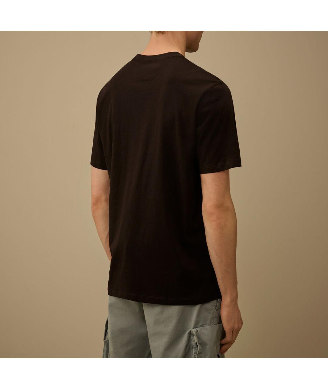 CP COMPANY Черная хлопковая футболка, фото 5