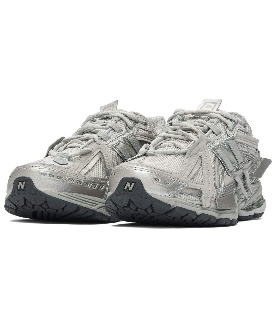 NEW BALANCE Серебряные кроссовки, фото 4