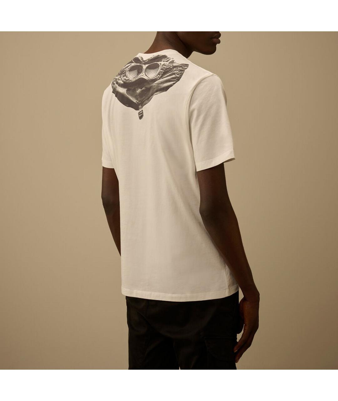 CP COMPANY Белая хлопковая футболка, фото 6