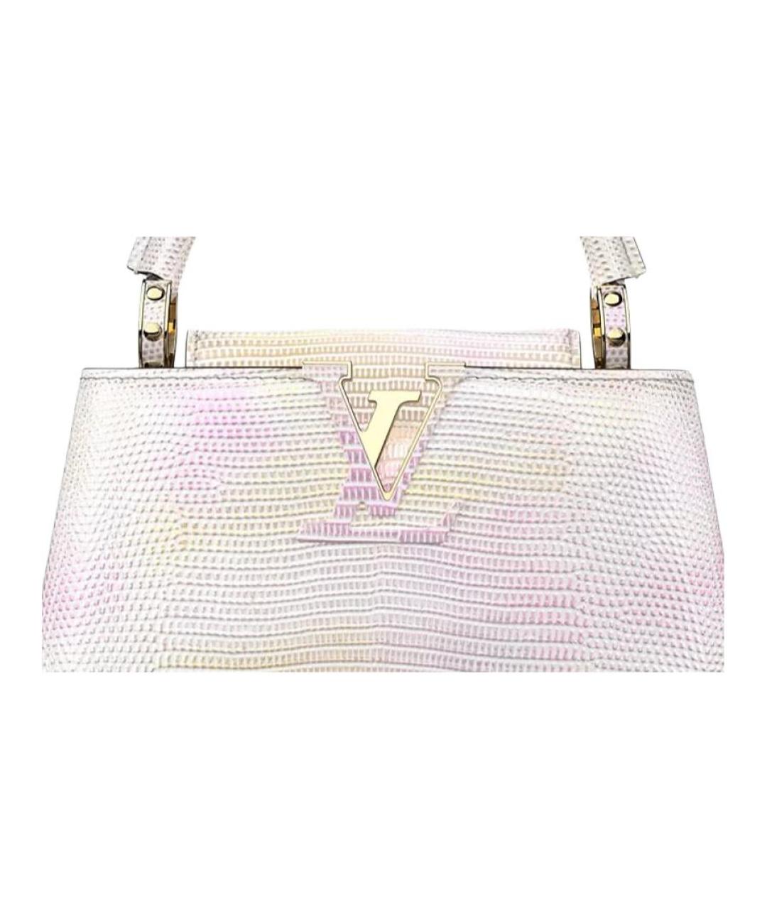 LOUIS VUITTON Фиолетовая сумка с короткими ручками из экзотической кожи, фото 2