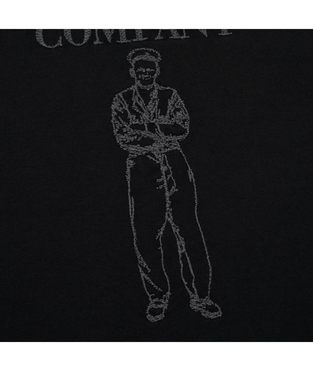 CP COMPANY Черная хлопковая футболка, фото 4