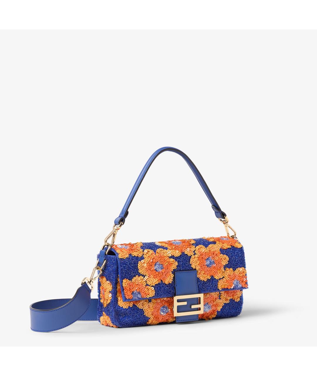 FENDI Синяя сумка через плечо, фото 2
