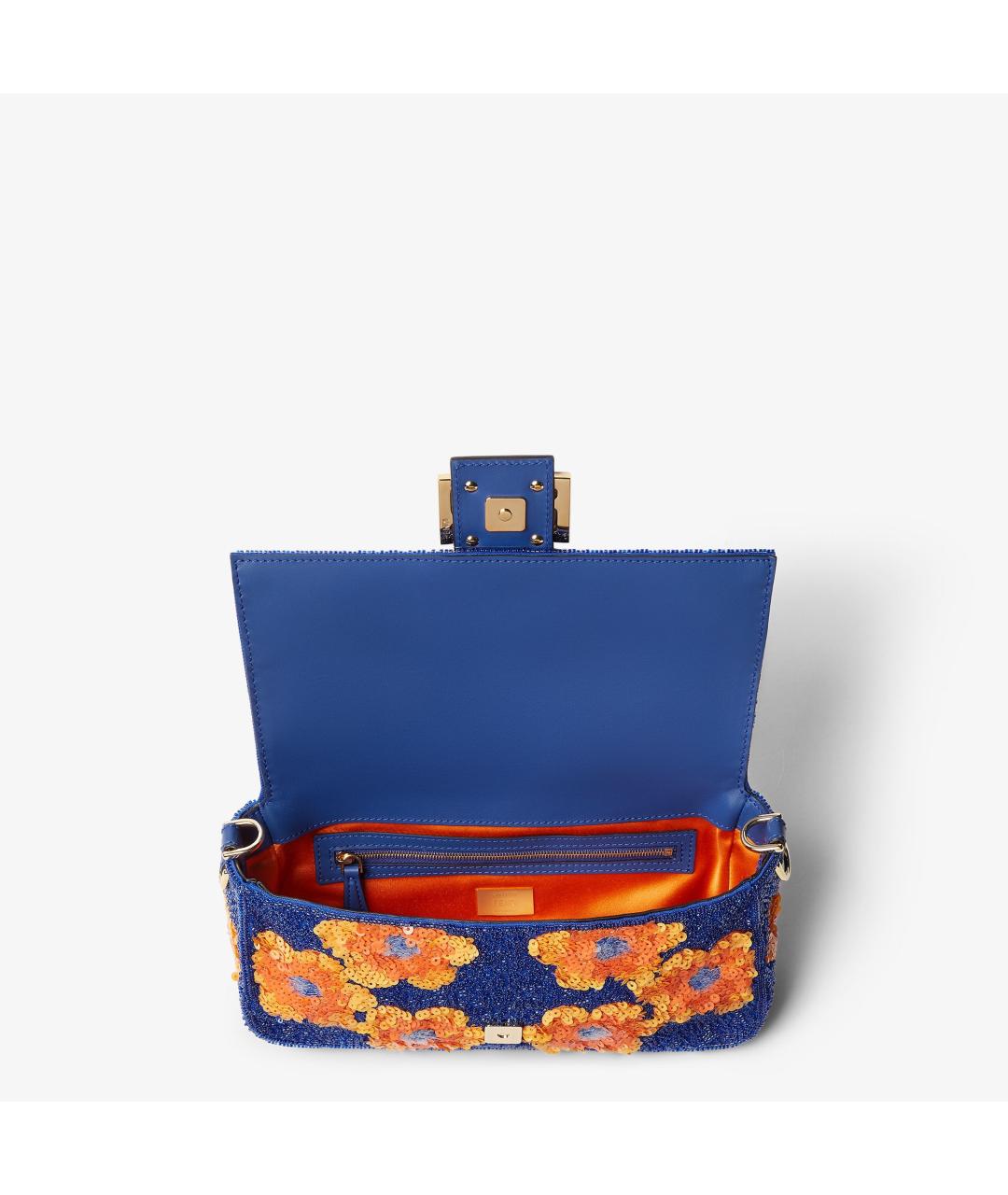 FENDI Синяя сумка через плечо, фото 4