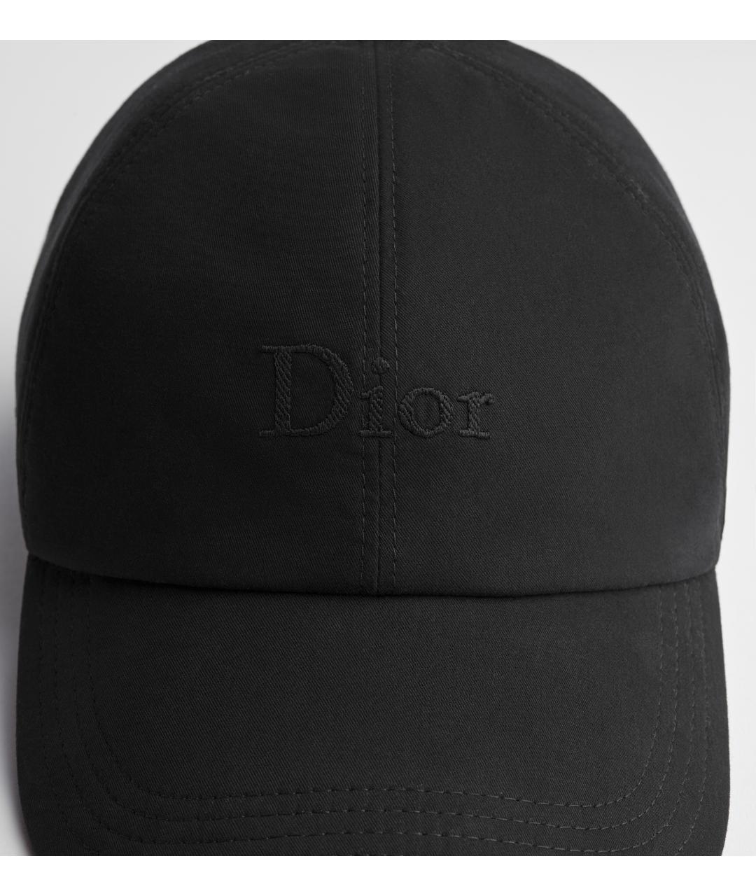 CHRISTIAN DIOR Черная хлопковая кепка/бейсболка, фото 3