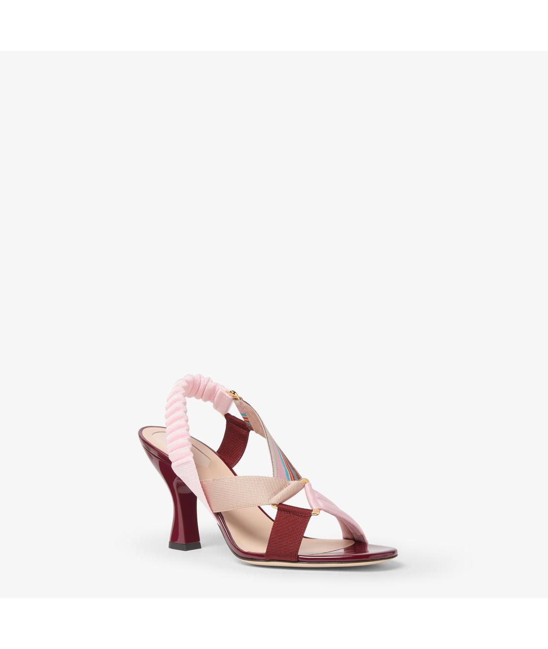 FENDI Мульти синтетические босоножки, фото 2