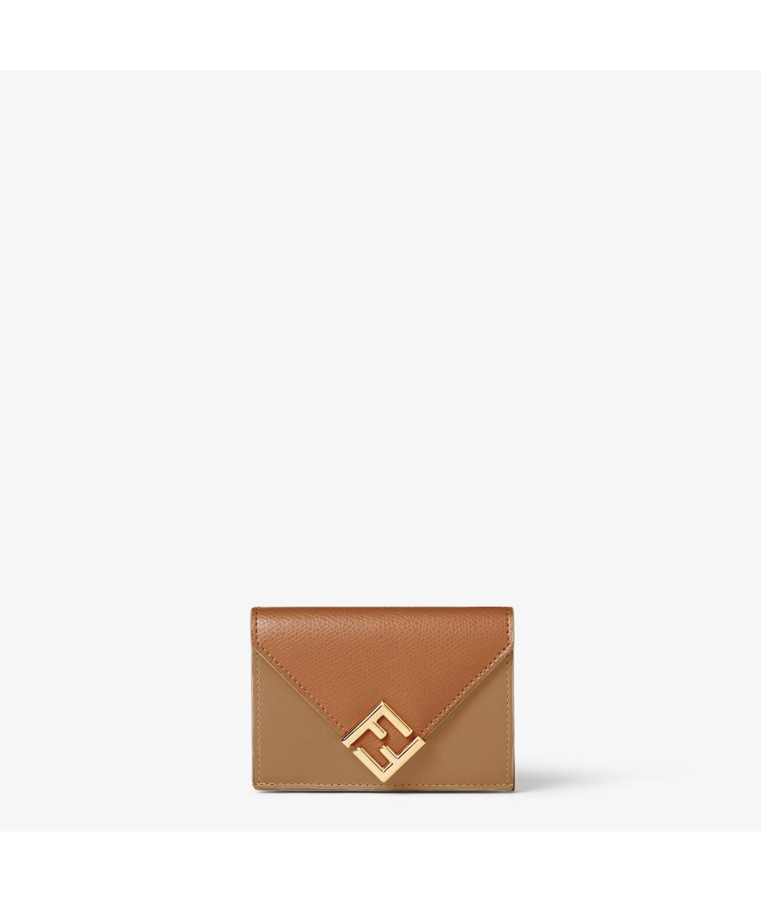 FENDI Коричневый кожаный кошелек, фото 5