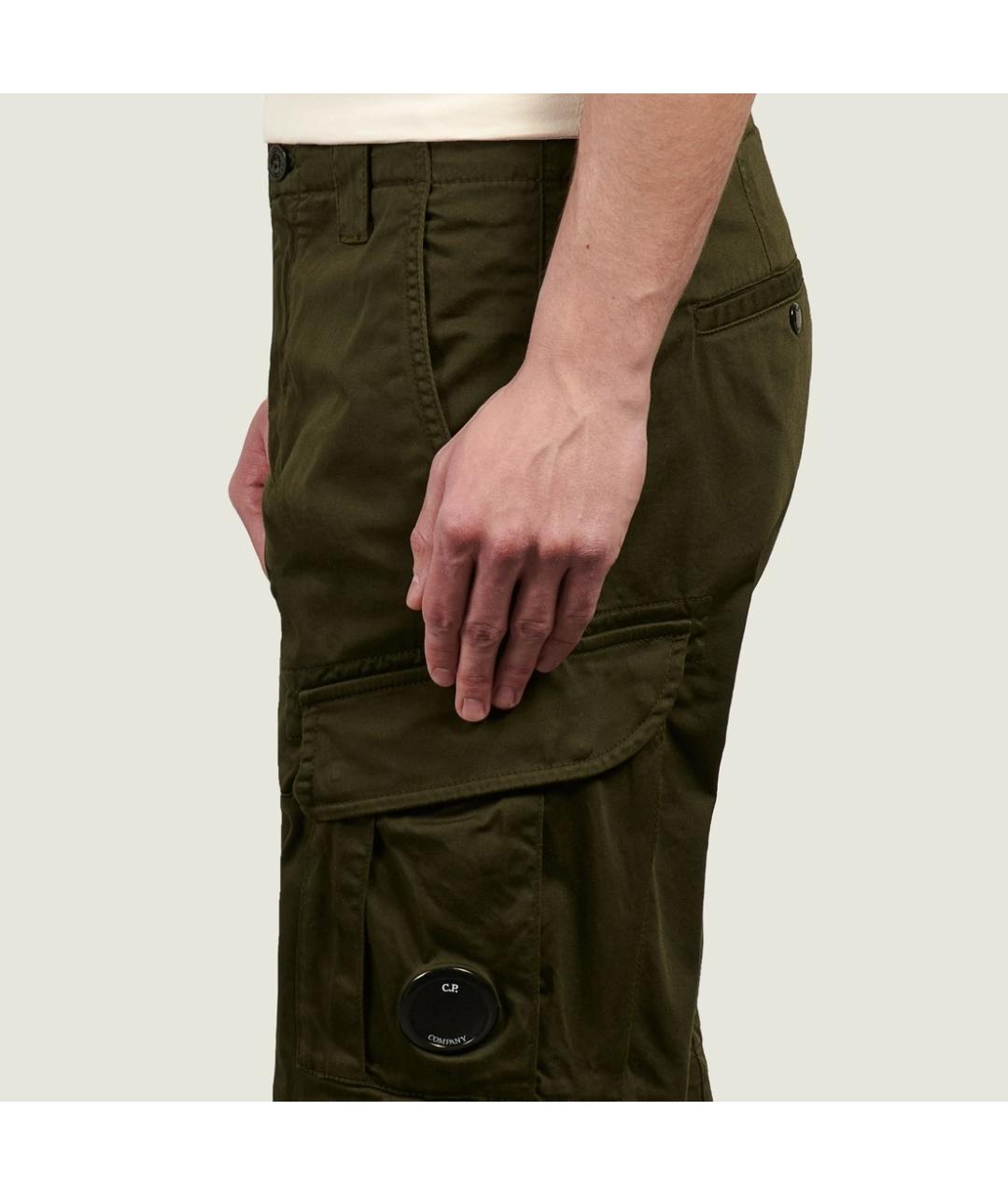 CP COMPANY Хаки хлопко-эластановые шорты, фото 9