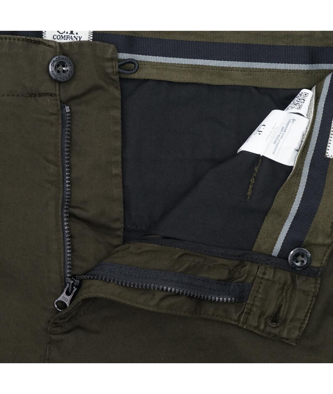 CP COMPANY Хаки хлопко-эластановые шорты, фото 2