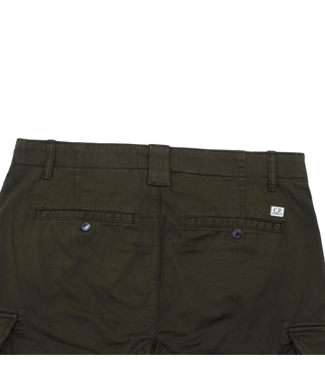 CP COMPANY Хаки хлопко-эластановые шорты, фото 4