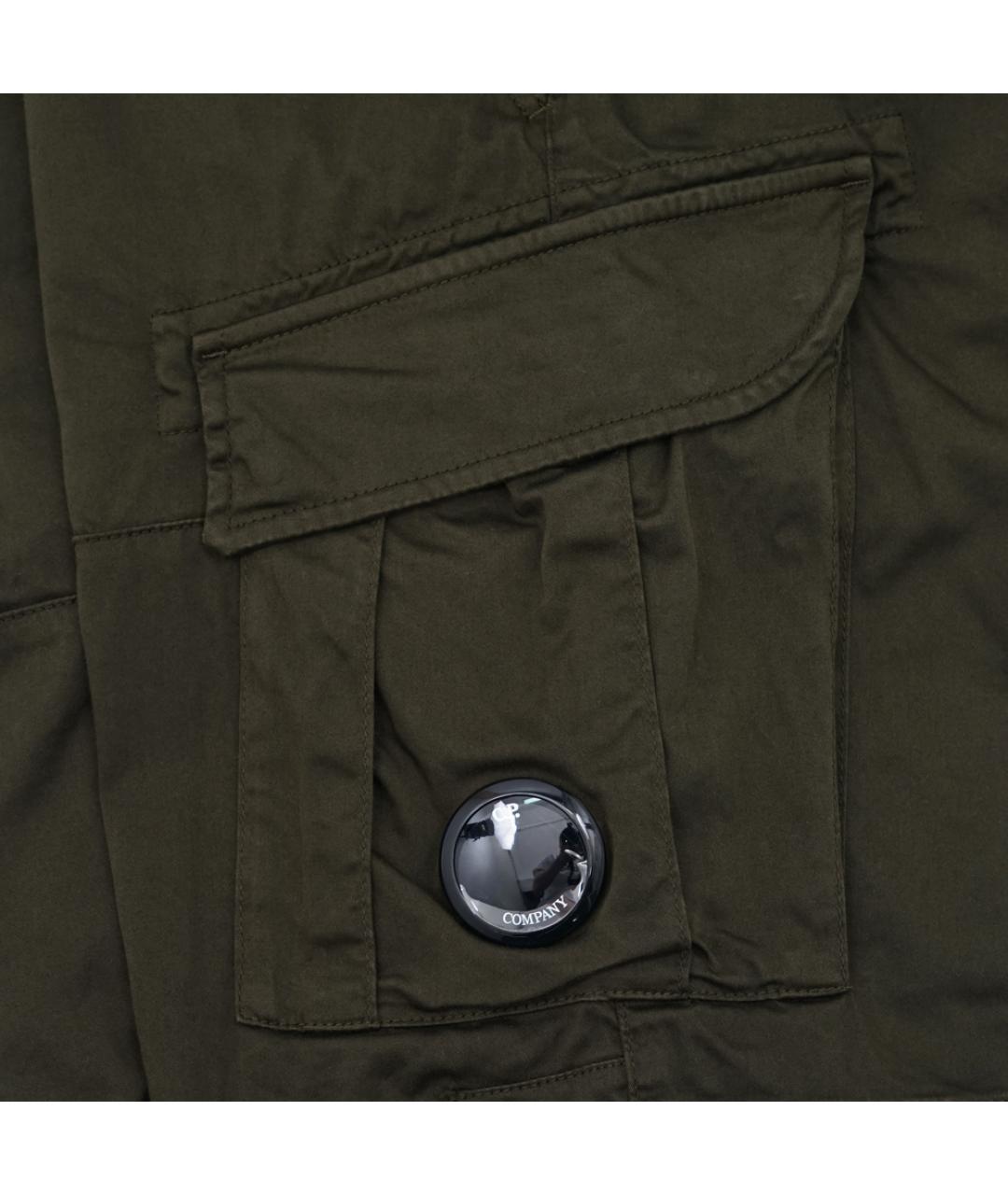 CP COMPANY Хаки хлопко-эластановые шорты, фото 5