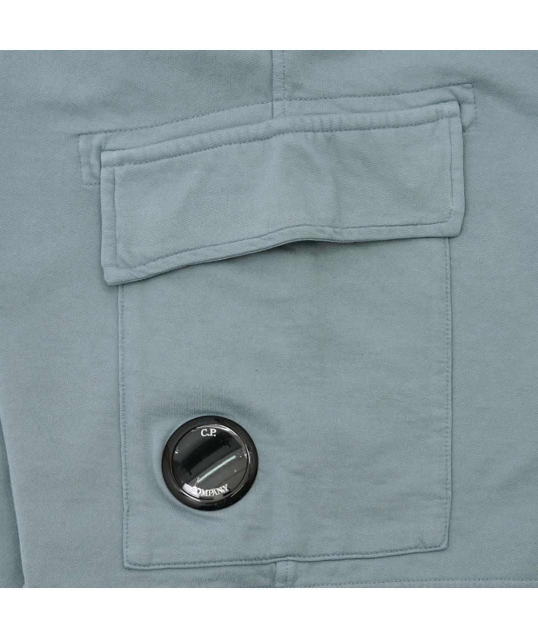 CP COMPANY Голубые хлопковые шорты, фото 4