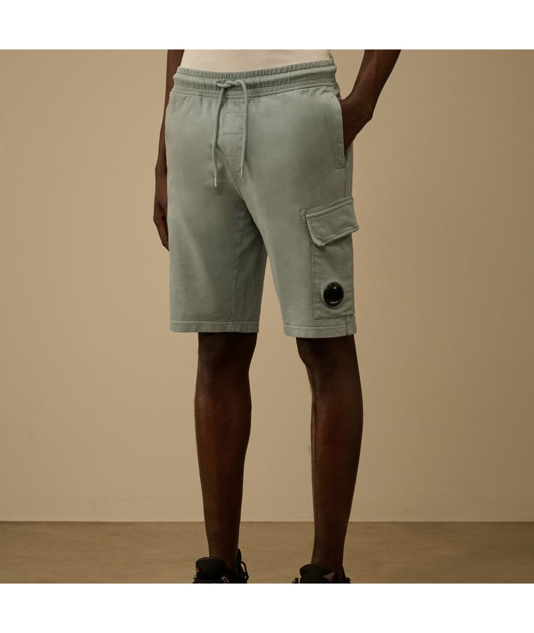 CP COMPANY Голубые хлопковые шорты, фото 8