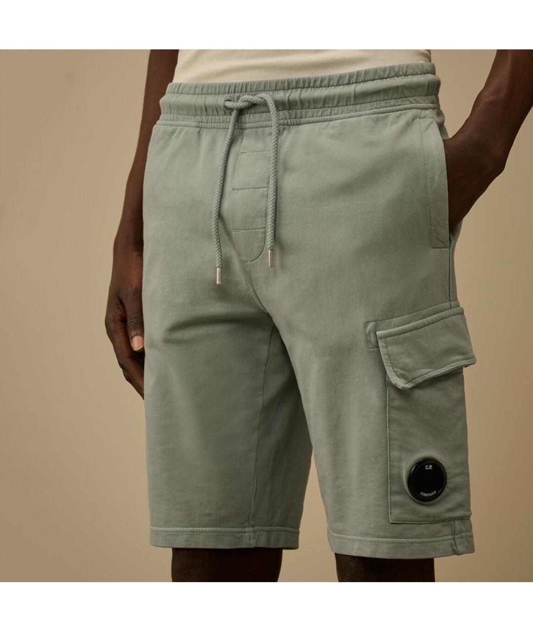 CP COMPANY Голубые хлопковые шорты, фото 6