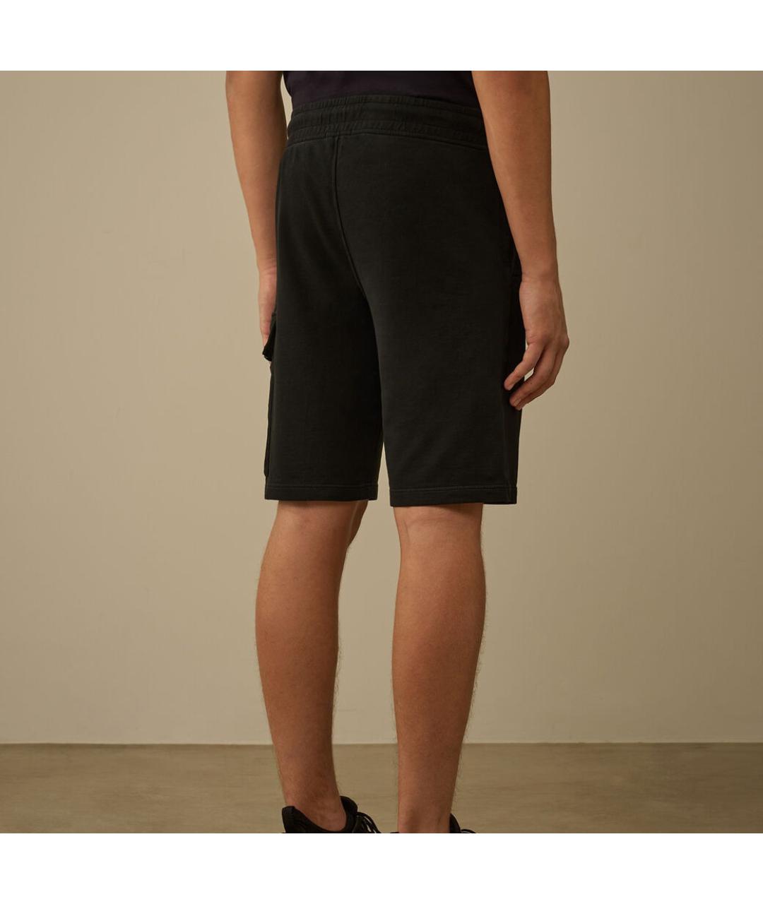 CP COMPANY Черные хлопковые шорты, фото 9