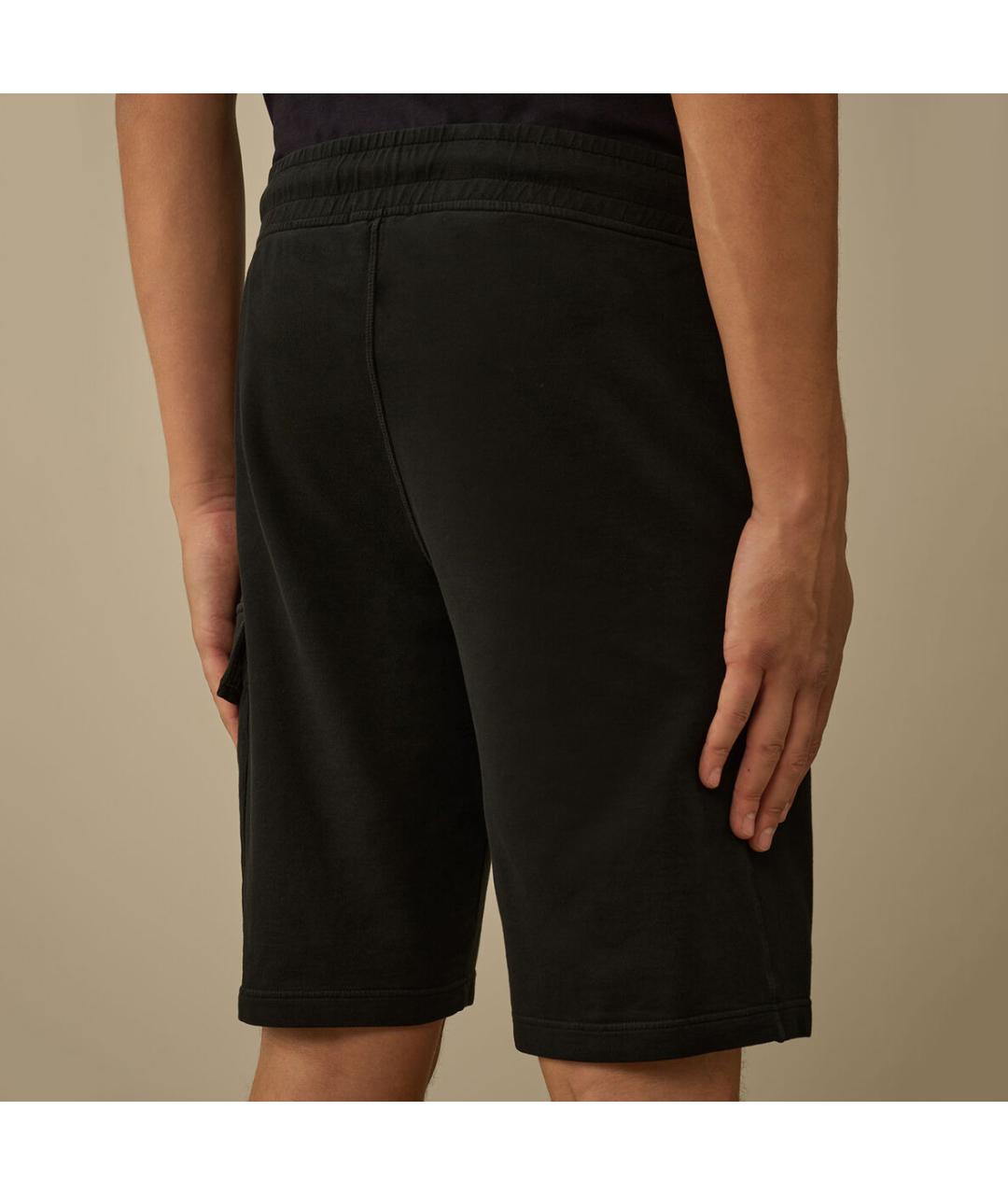 CP COMPANY Черные хлопковые шорты, фото 7