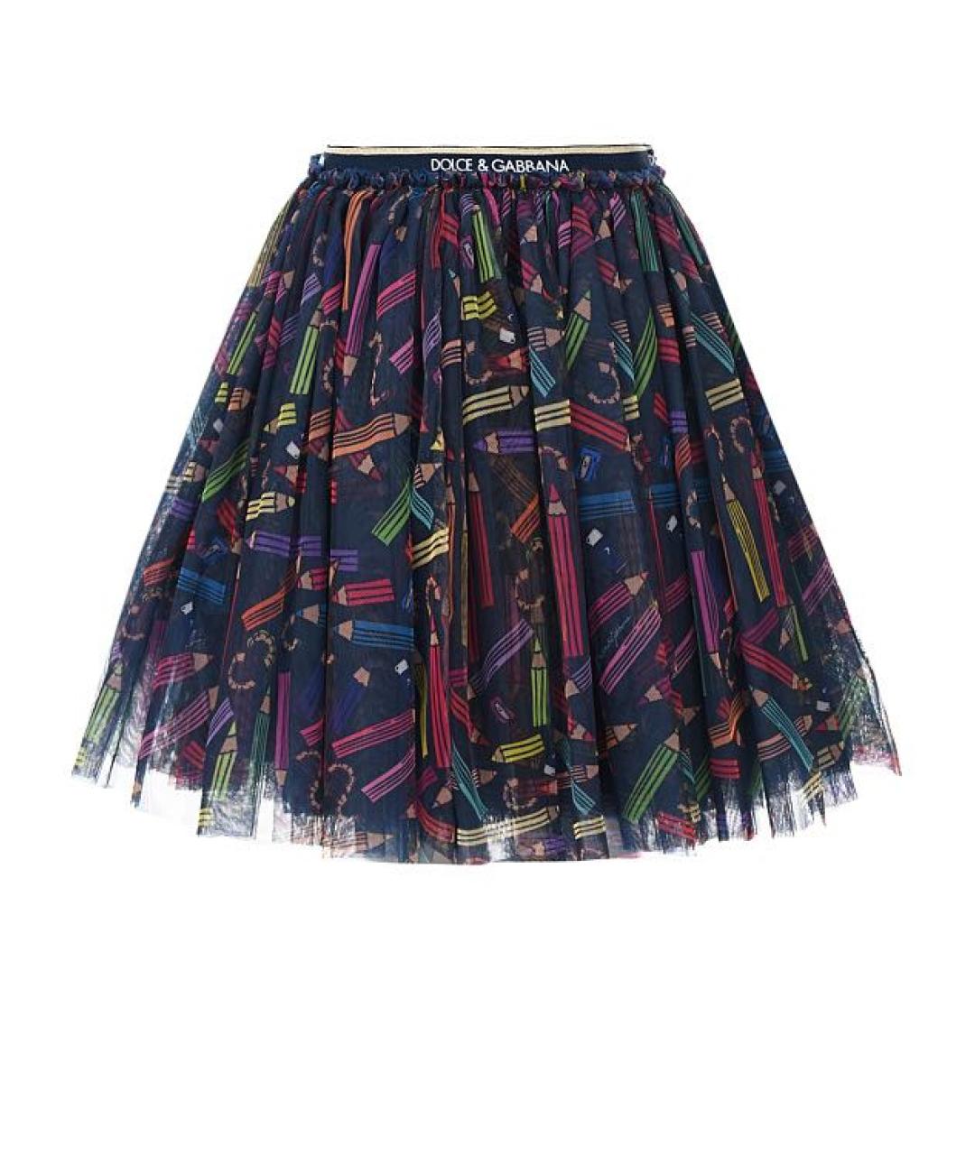 DOLCE&GABBANA Мульти хлопковая юбка, фото 9
