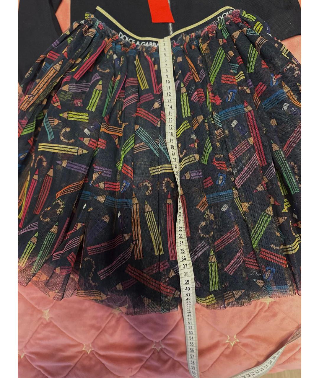 DOLCE&GABBANA Мульти хлопковая юбка, фото 6