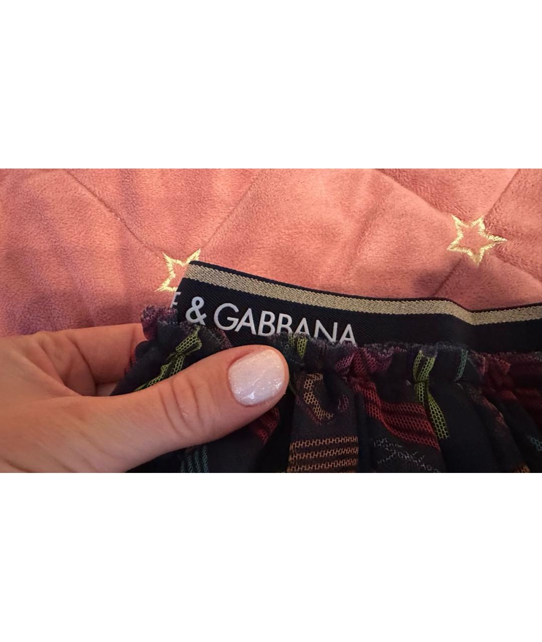 DOLCE&GABBANA Мульти хлопковая юбка, фото 8