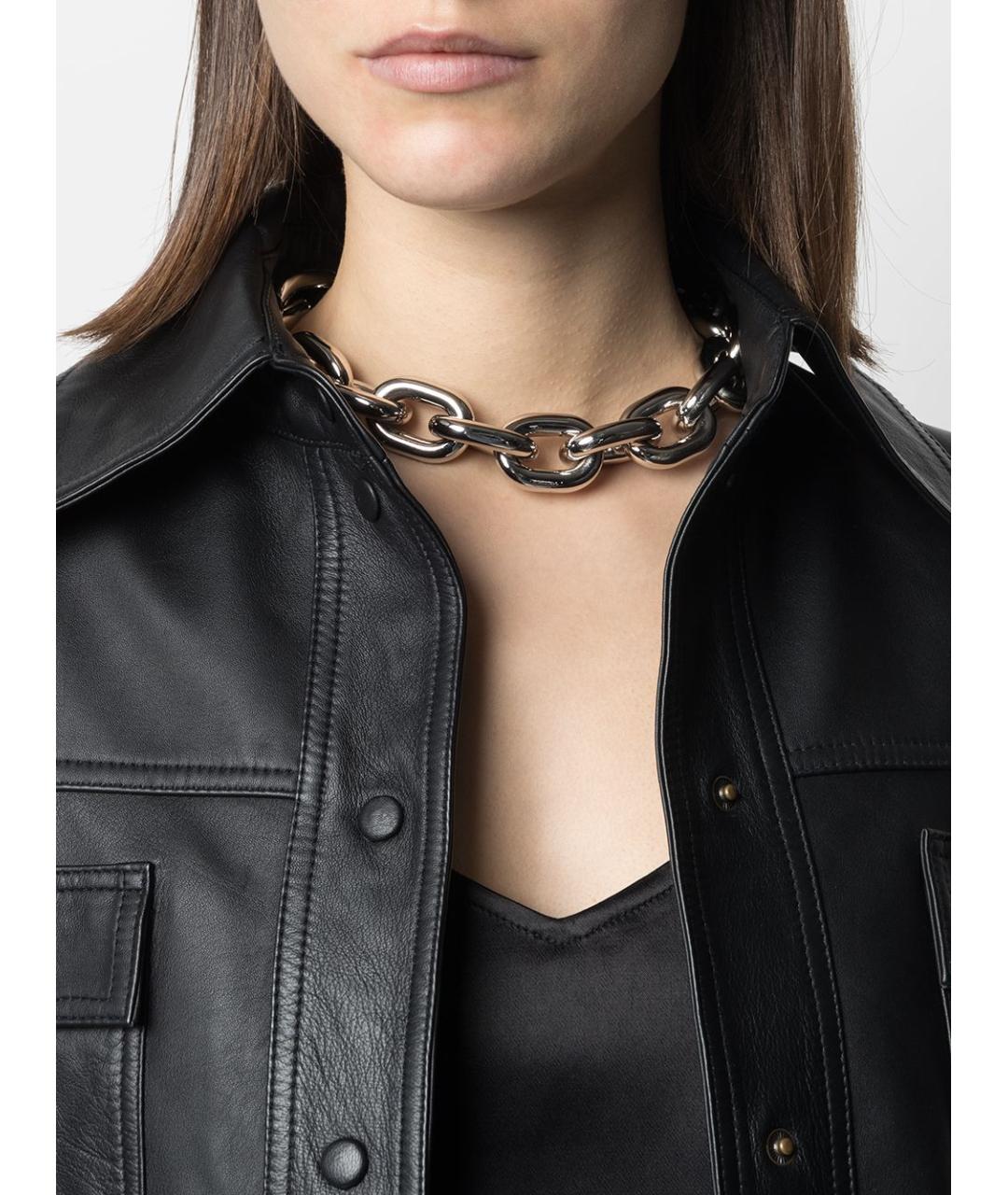 PACO RABANNE Серебряное металлическое колье, фото 2