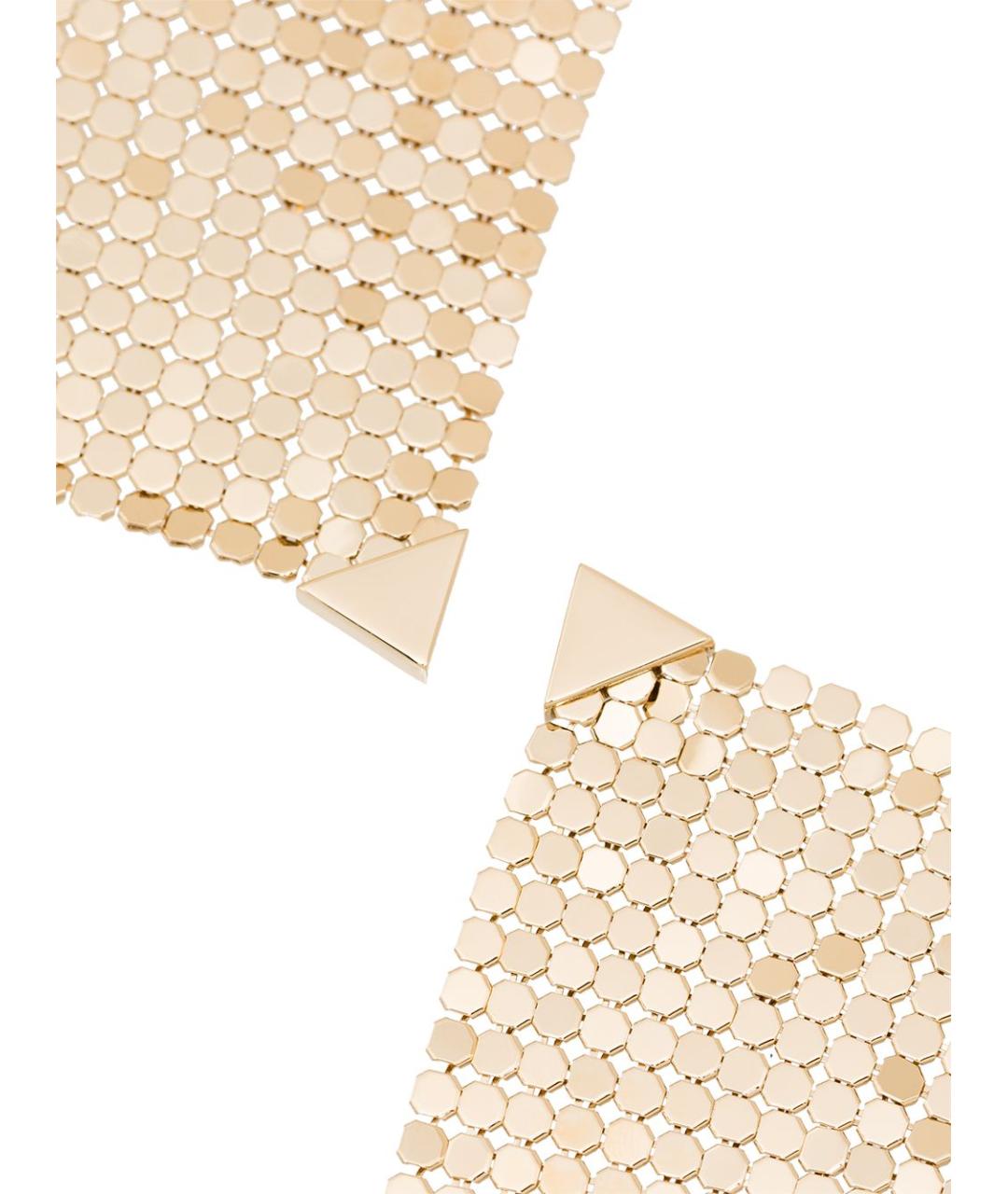 PACO RABANNE Золотые латунные серьги, фото 2