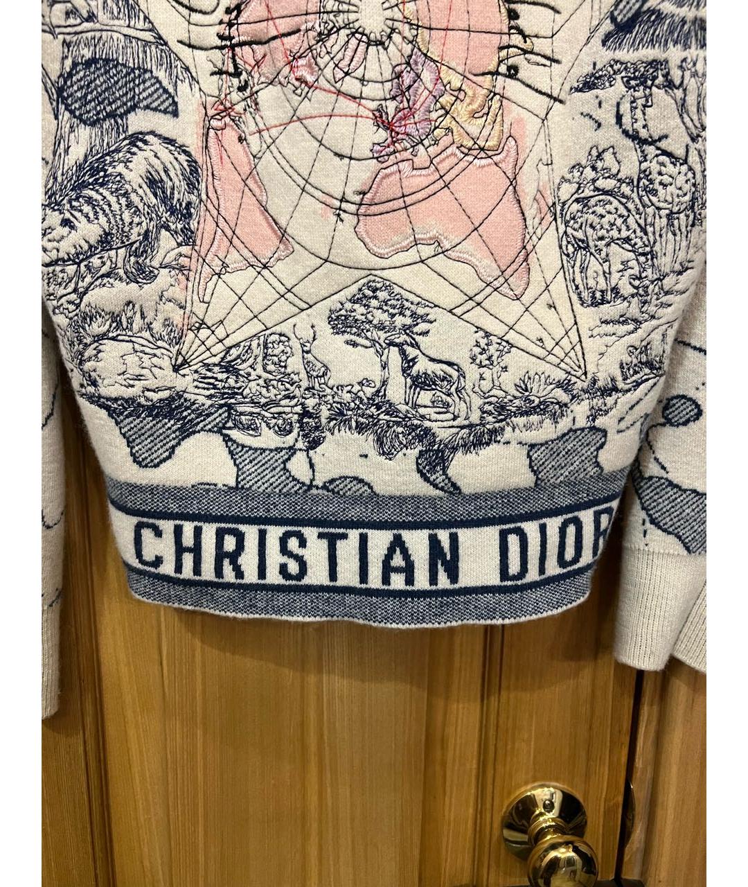 CHRISTIAN DIOR Мульти кашемировый джемпер / свитер, фото 5