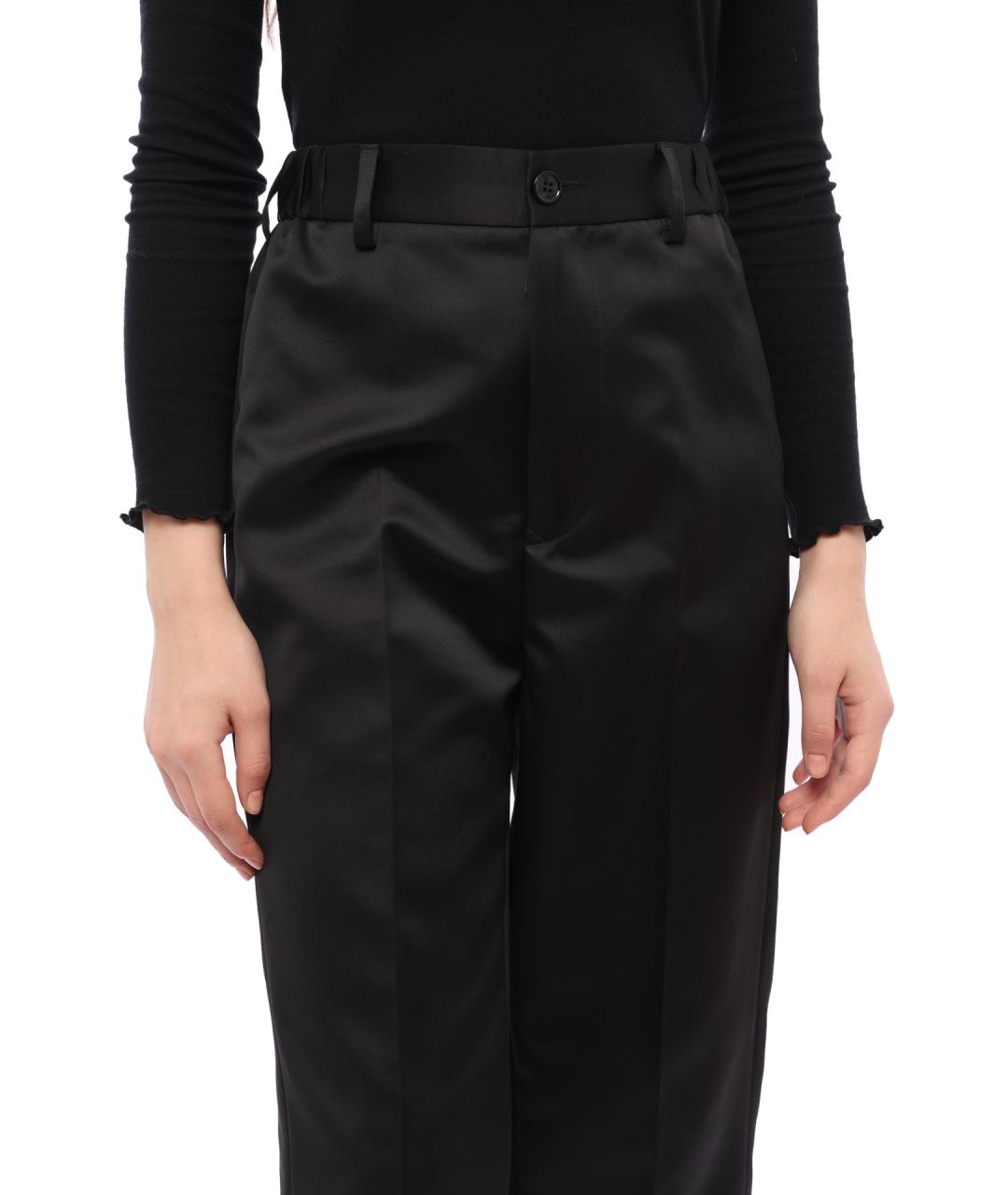MM6 MAISON MARGIELA Черные прямые брюки, фото 5