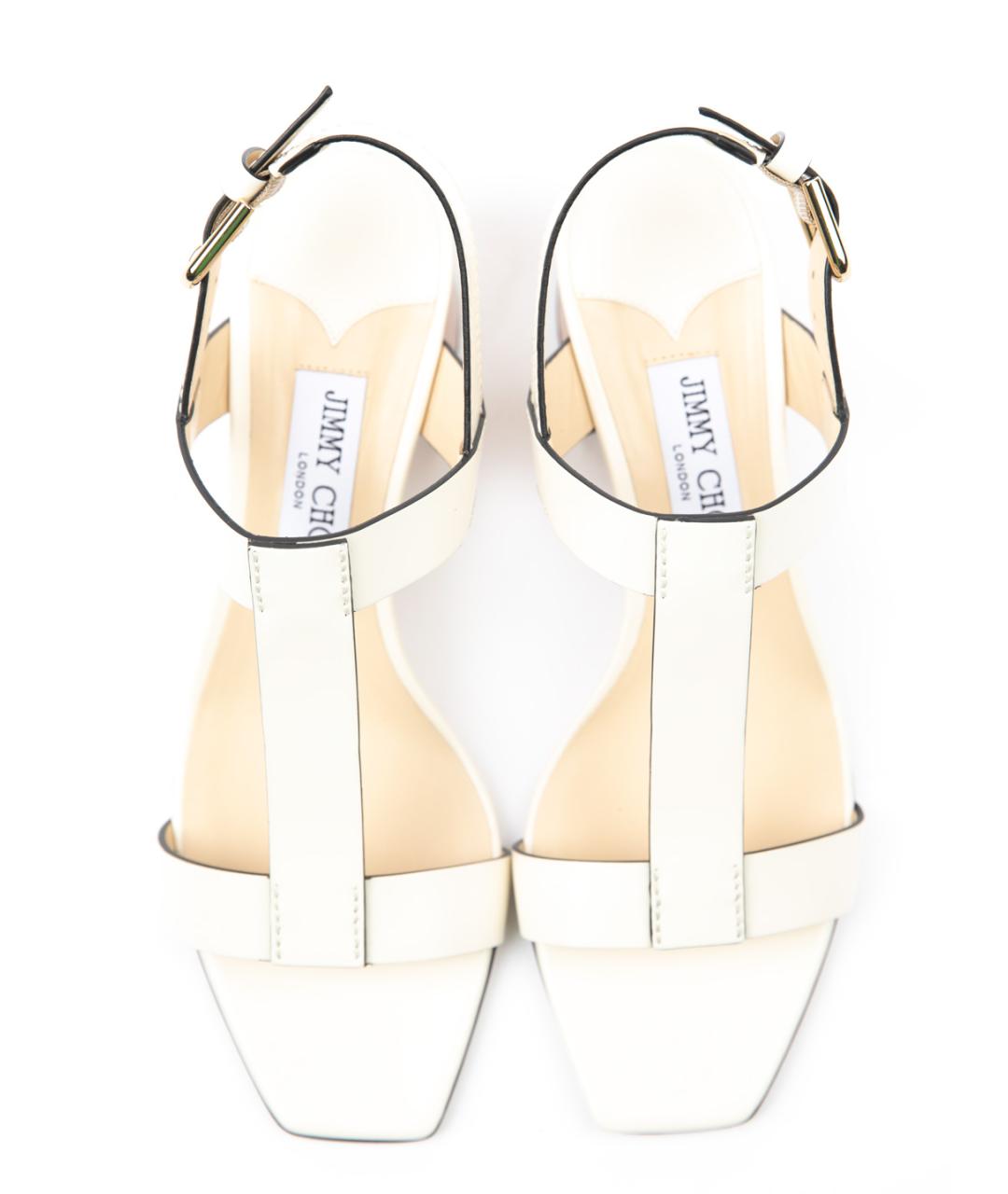 JIMMY CHOO Белые босоножки, фото 2