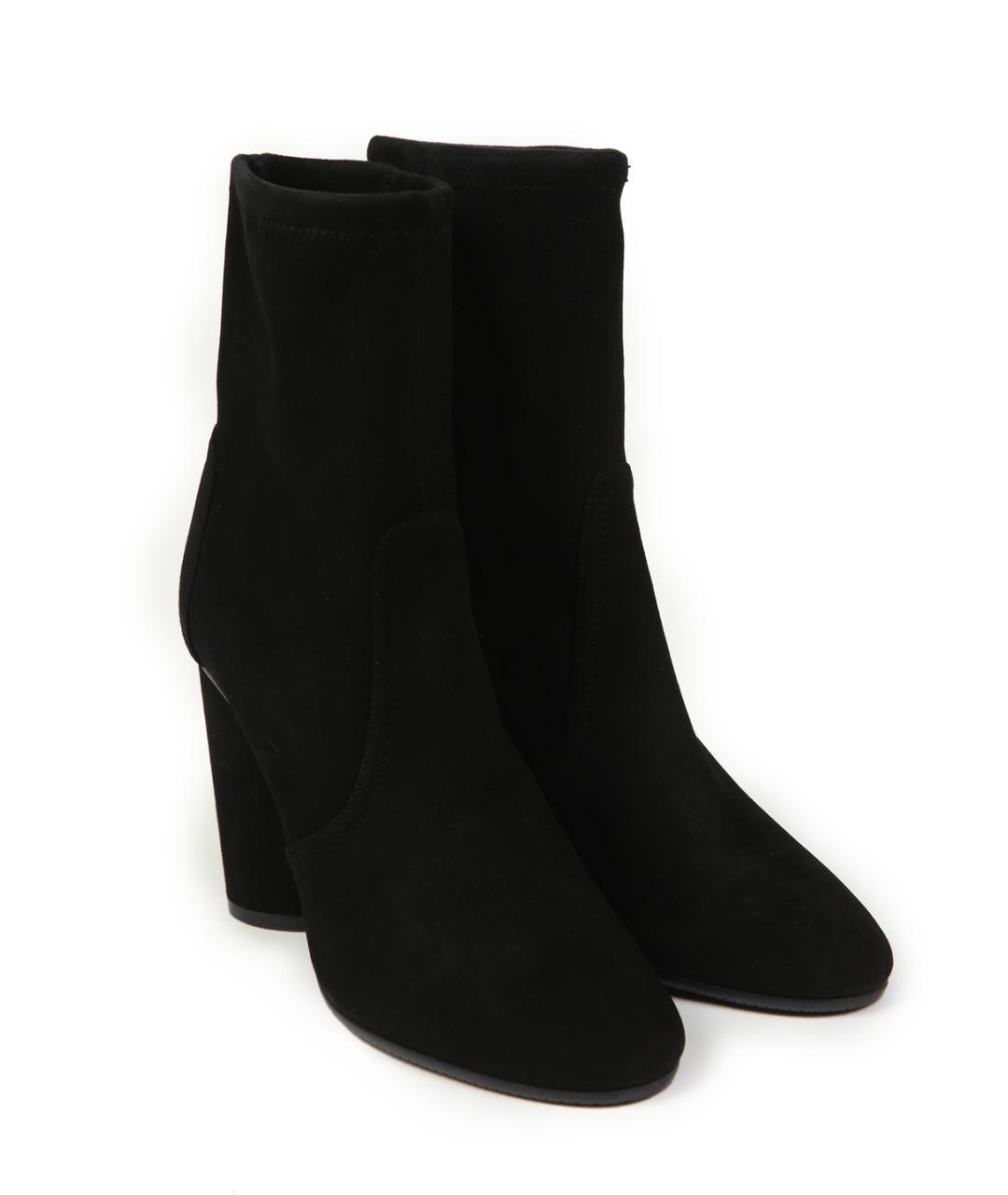 STUART WEITZMAN Черные замшевые ботильоны, фото 4