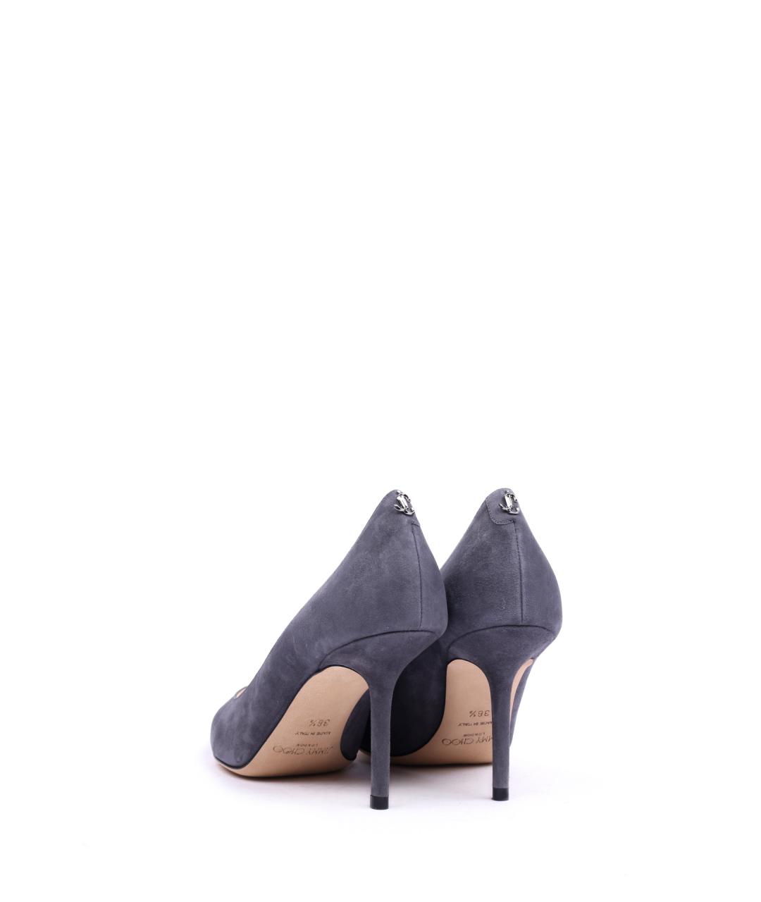 JIMMY CHOO Серые замшевые туфли, фото 3