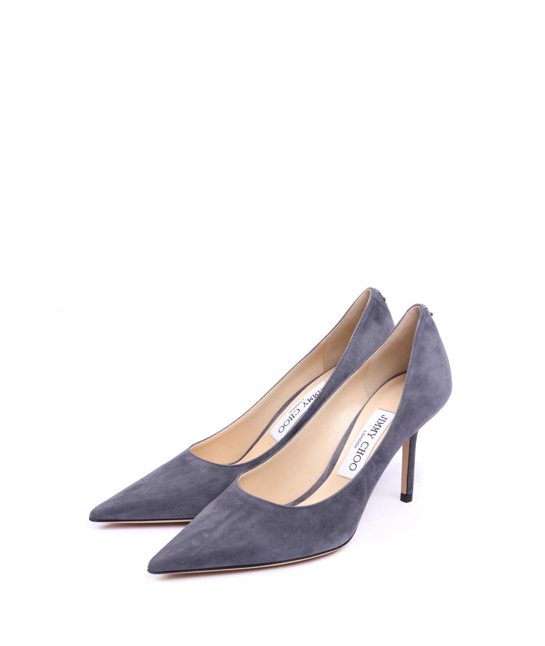 JIMMY CHOO Серые замшевые туфли, фото 2