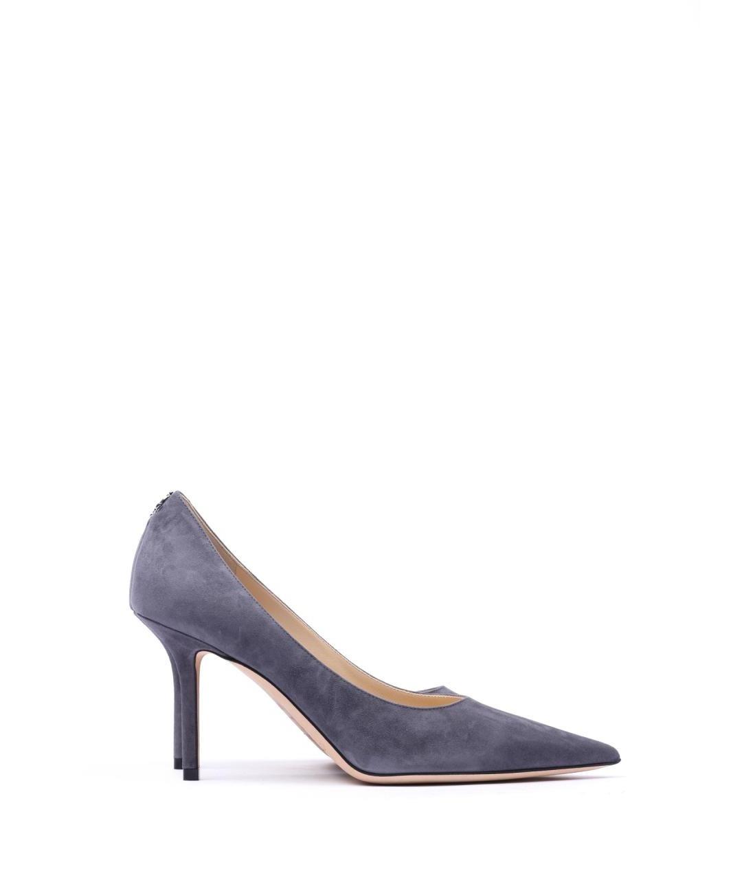 JIMMY CHOO Серые замшевые туфли, фото 1