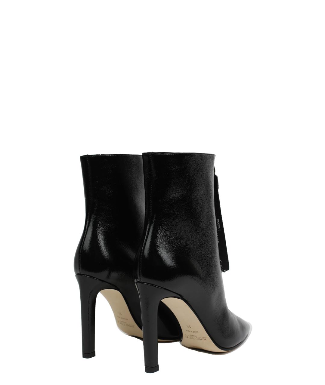 JIMMY CHOO Черные кожаные ботильоны, фото 4