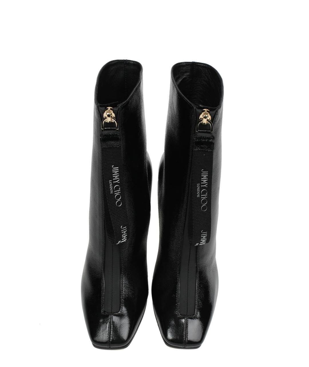 JIMMY CHOO Черные кожаные ботильоны, фото 5