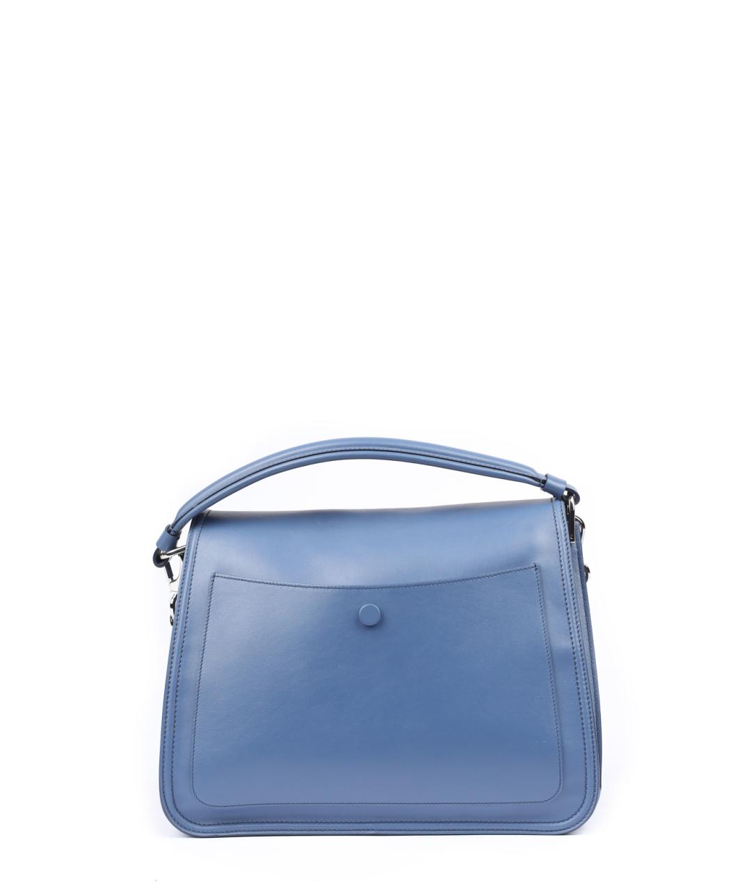 TOD'S Голубая кожаная сумка через плечо, фото 3